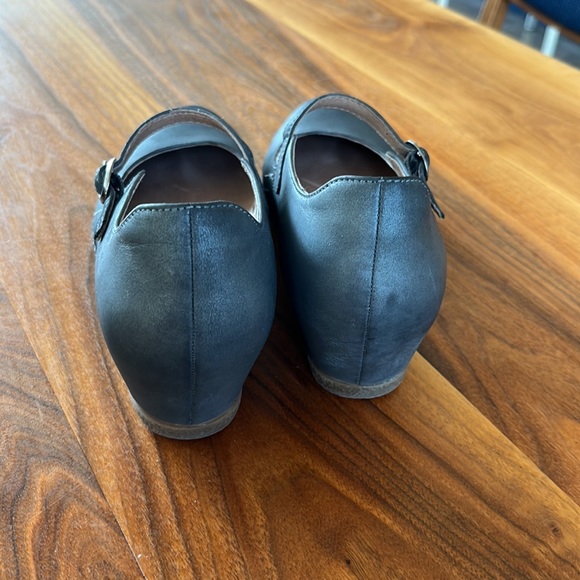 Dansko Mary Jane with slight wedge heel. In a gray pewter color. - Picture 3 of 5